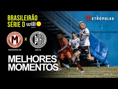 Confira os melhores momentos de MANAUARA-AM 0 X 1 ASA-AL pelo Brasileirão Série D Will Bank