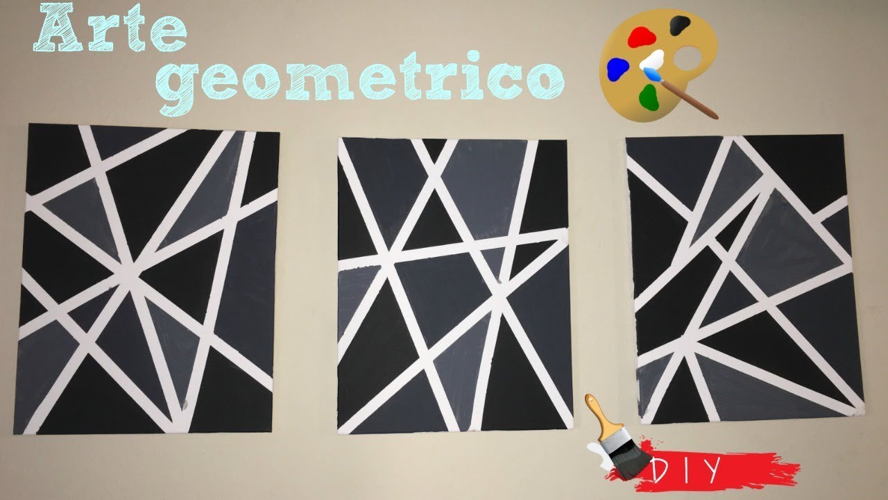 DIY Cuadro abstracto Geometrico | Alejandra Gaytan