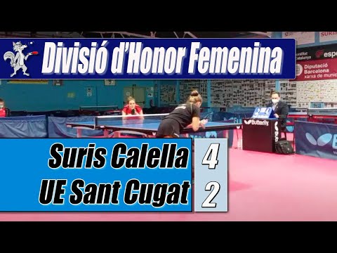 Suris Calella - UE Sant Cugat 4-2 | Divisió d'Honor Femenina | Club Tennis Taula Calella
