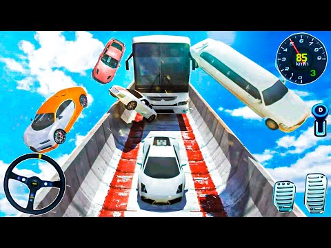 Vertical Impossible Bus Mega Ramp | Bus Stunt Racing 3D | Android GamePlay