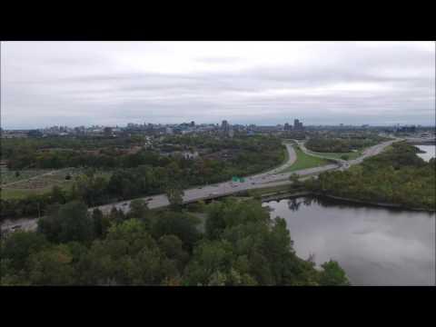 Drone over Gatineau - Ottawa (Lac Leamey)