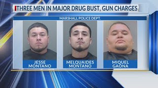 Major drug bust lands 3 behind bars in Marshall, TX