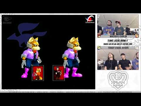 HFLAN 2019 - Makenshi & Charlon (RED) VS Raoul & Feradit (BLUE) TEAMS LR4 - Smash Melee