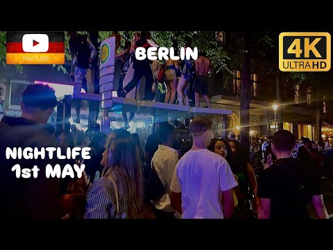 REAL BERLIN NIGHTLIFE | BERLIN KNOWS HOW TO PARTY|WILD STREETS & TECHNO VIBES | 4K - HD | 1 MAY 2025
