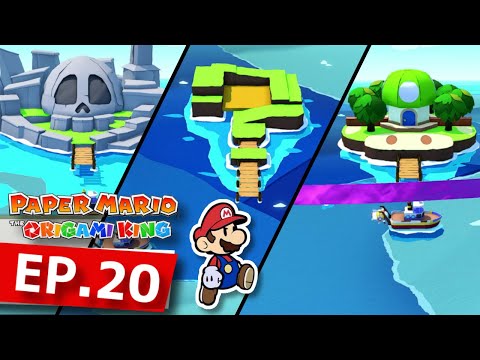 PaperMario The Origami KING : 020 Bonehead Island , ? Island , Mushroom Island