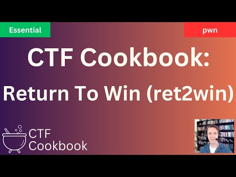 Return To Win (ret2win) - CTF Cookbook - pwn