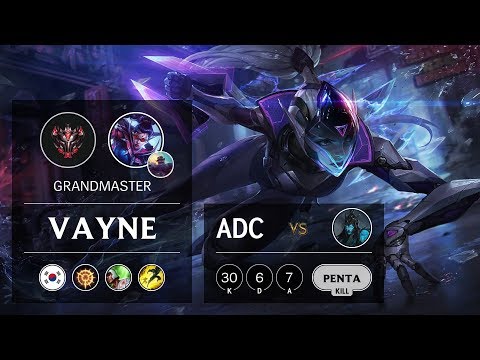 Vayne ADC vs Kalista - KR Grandmaster Patch 9.7