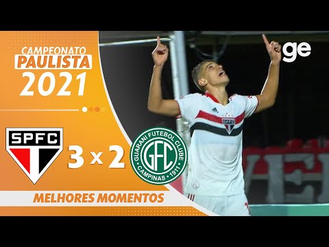 Vídeo / Gols São Paulo 3 x 2 Guarani - Paulistão 2021!