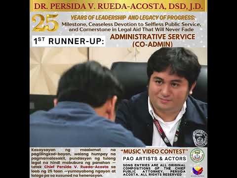 1ST RUNNER-UP: ADMINISTRATIVE SERVICE (CO-ADMIN)