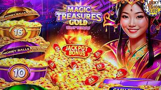 Gold & Grand Versions: Magic Treasures Gold and Black Widow Grand Slot Machines