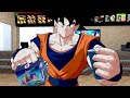Goku tries to order food
