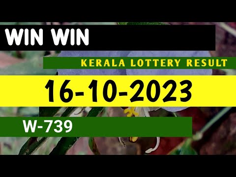 KERALA 16/10/2023 LOTTERY RESULT WIN WIN W-739