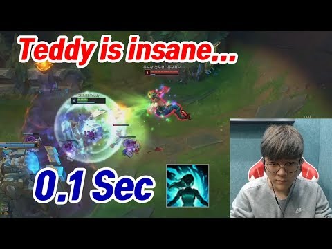 SKT Teddy is insane... (0.1 sec Reaction speed) with khan, Tarzan
