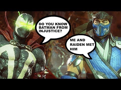 MORTAL KOMBAT 11 Spawn Talks About Batman & Injustice DC Universe MK11 Intros