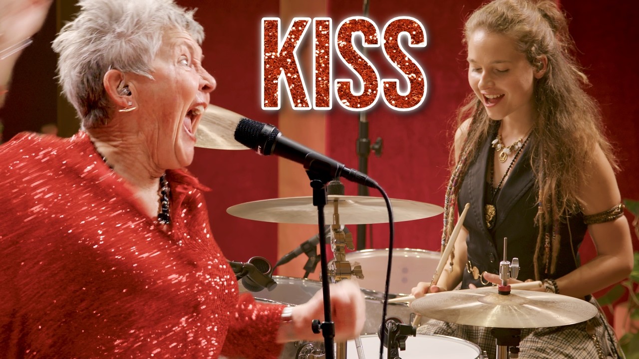 This grandma is cooler than yours. Kiss (Prince) • Band Cover