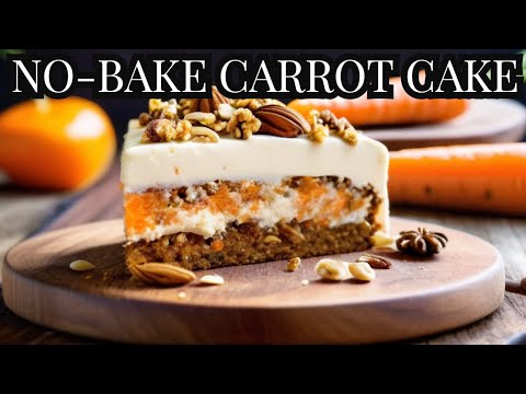 Healthy Raw Vegan Carrot Cake Recipe (No Sugar, No Dairy) with Cashew Frosting