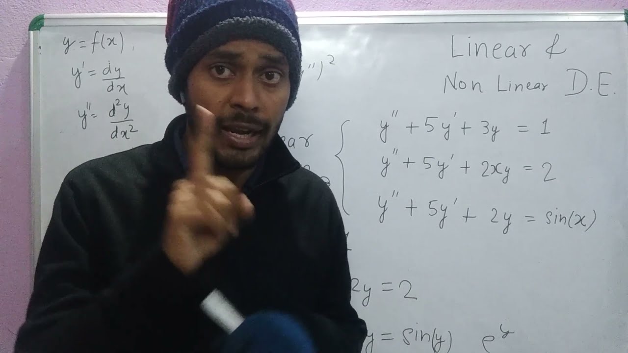 How to check Linear and Non Linear Differential Equation EASY TECHNIQUE | Linear non linear DE