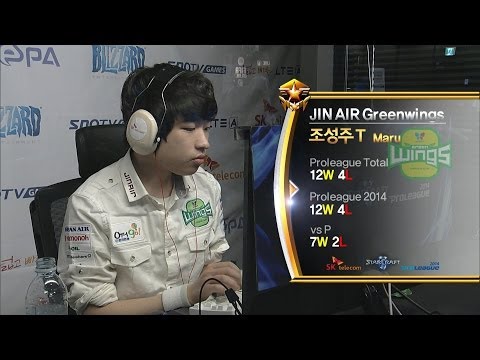[SPL2014] Maru(JIN AIR) vs Billowy(MVP) Set1 Yeonsu -EsportsTV, SPL2014