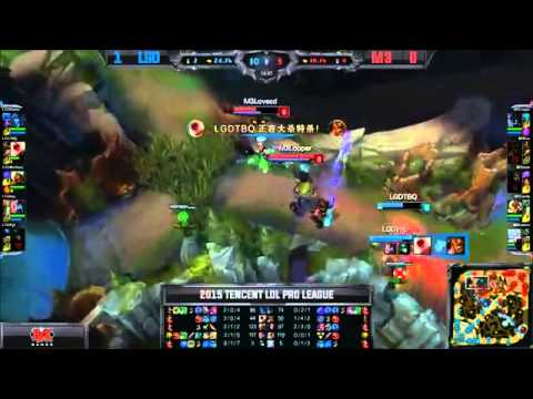 LGD Flame Lissandra VS M3 Looper Maokai Game 2 Highlights   2015 Spring LPL W2D3