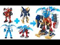 PowerRangers DinoSoul Three DX UnionCombo DinoSoulKaiser SoulKing Neptune PteraKing Transformation