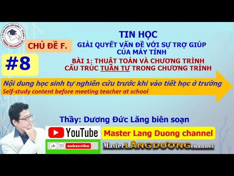 Chủ đề F – Tự nghiên cứu – Bài 1: Thuật toán e chương trình, Cấu truc tuần tự trong chương trình