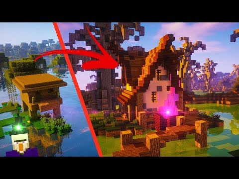 Minecraft Witch Hut Transformation!! | Timelapse