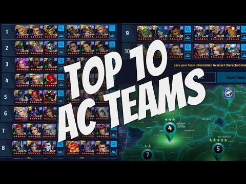 TOP 10 ALLIANCE CONQUEST ( AC ) TEAMS - HOW TO CHOOSE LEAD / TEAM  AND MORE |Marvel Future Fight