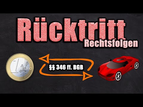 § 346 BGB - Die Rechtsfolgen des Rücktritts und Wertersatz - Schuldrecht AT  27