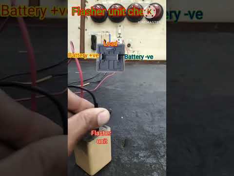 Flasher relay checking ! Hazard flasher !flasher relay connection !