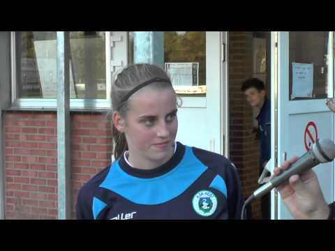 Sheila Broos na de wedstrijd Heist-Anderlecht B op 26.10.2013