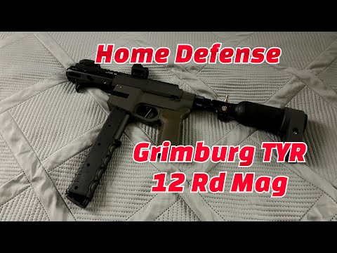 Grimburg TYR SBR 12 Rd Mag Test ! #amazing #power #home #family 