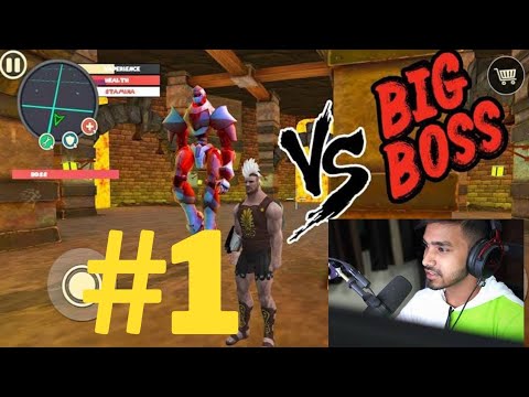 ROPE hero 3 fight big boss #techno gamerz