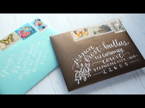Addressing Envelopes with Pointed Pen Calligraphy
