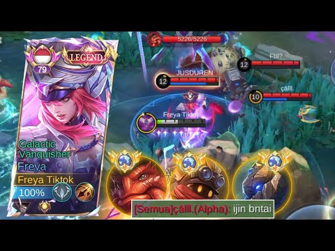 GAMEPLAY HARD GAME FREYA VS 3 HERO TEBEL + FULL CC ( Crown Control )!!