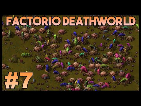 Factorio 1.0 Deathworld - Episode 7 - Starting angels smelting