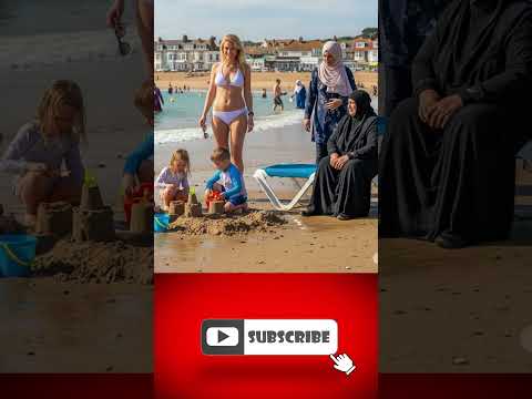 The Women of Muslim and Women Europa in the Beach pArt 2