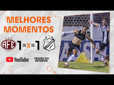 LEÃO VENCE |FERROVIÁRIA 1(3)X(5)1 INTER DE LIMEIRA|MELHORES MOMENTOS|QUARTAS|TROFÉU DO INTERIOR 2022