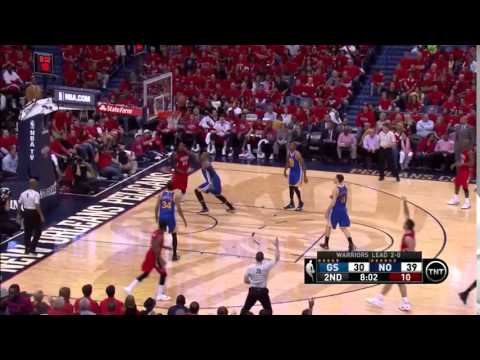 NBA, playoff 2015, Warriors vs. Pelicans, Round 1, Game 3, Move 19, Ryan Anderson, 3 pointer