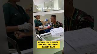 Download lagu Funny moment when TNI soldiers are afraid of getting an injection, it makes them laugh ‼️ #laugh ... mp3