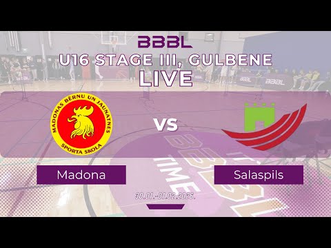 Madonas BJSS 2010 vs Salaspils 2010 | BBBL U16 | Stage III