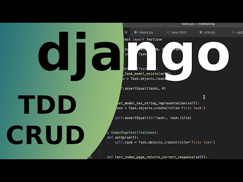 Learn Django TDD - Test Driven Development - CRUD thumbnail