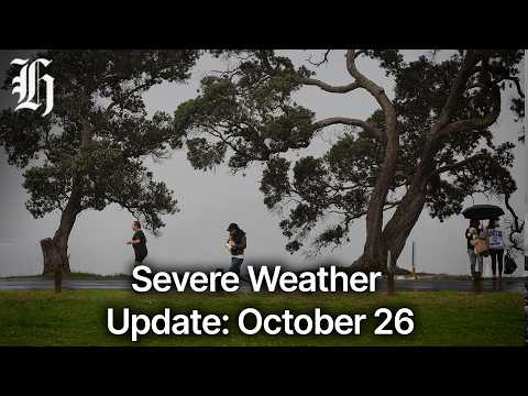 Thumbnail for MetService severe weather update: October 26, 2026