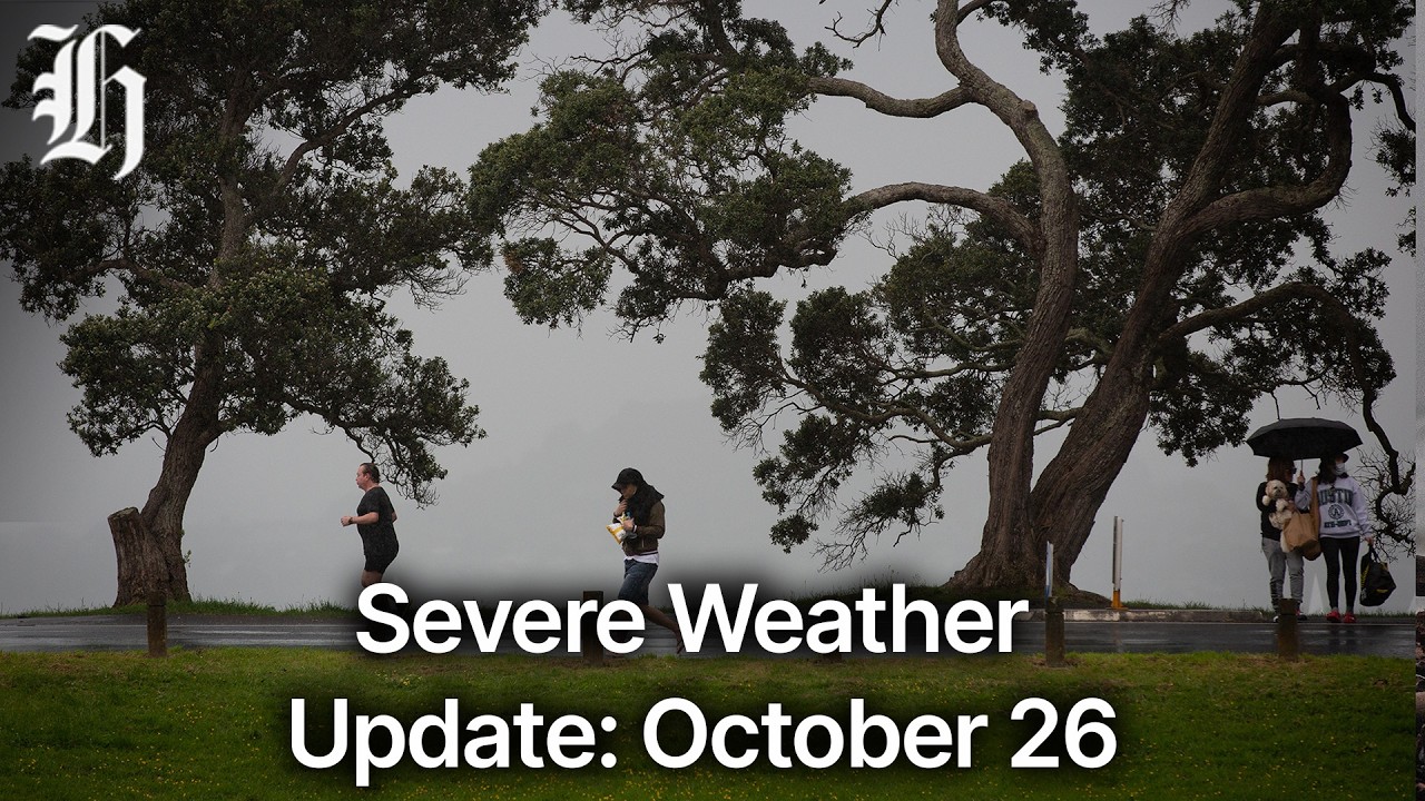 MetService severe weather update: October 26, 2026