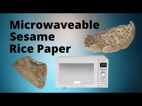 Microwaved Black Sesame Chips | Unbelievably quick without oil