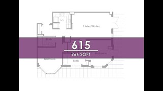 Apartment 615 (966 sqft)