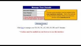 Unlock a Domain Name from Open SRS