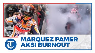 Viral Video Marc Marquez Lakukan Aksi 'Burnout' saat Parade MotoGP, Curi Perhatian Warga