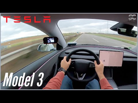 Thumbnail for 2024 Tesla Model 3 [283HP] - POV Autobahn Top Speed Drive by Tesla Model 3