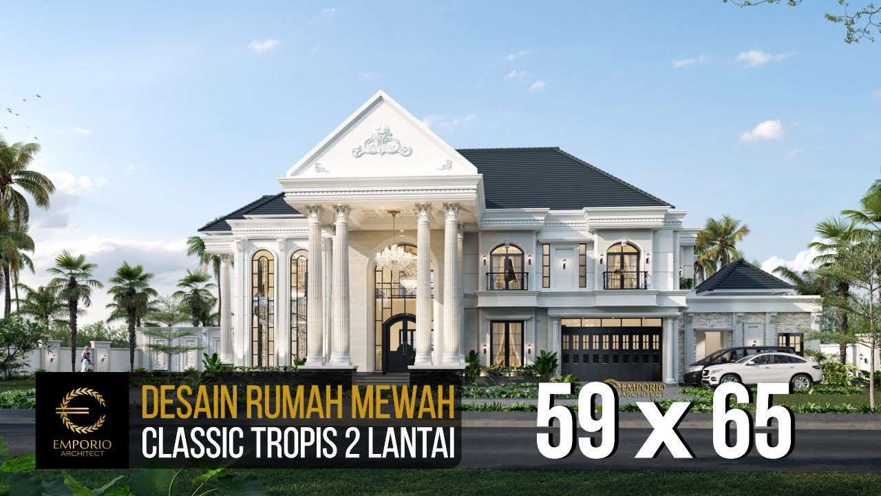 Video 3D Desain Rumah Classic 2 Lantai Bapak Ronald - Manado, Sulawesi Utara