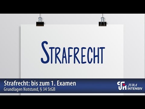 Basis-Wissen Grundlagen Notstand, § 34 StGB